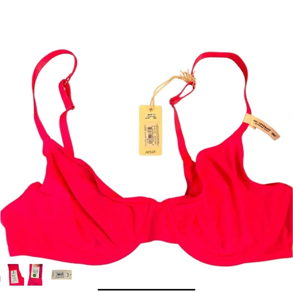 Aerie Blue and Red Bras - Picture 3 of 12